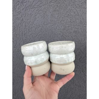 White Crystal Wavy Mugs