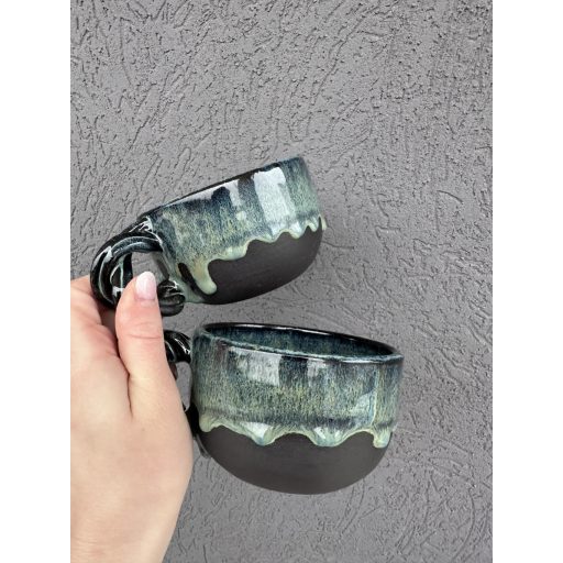 Dark Green mugs Bögre