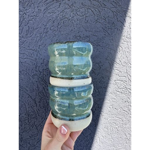 Blue Wavy Mugs