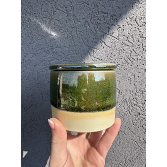 Crakle Green Butter Bell Vajtartó