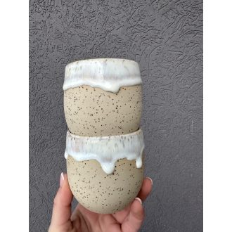 Melted White Mugs