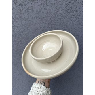 Nude Beige  Chip and Dip