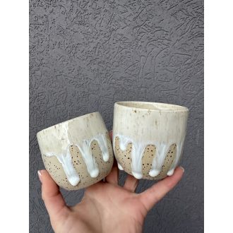 Melted White Mugs