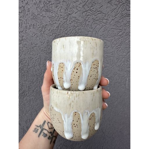 Melted White Mugs