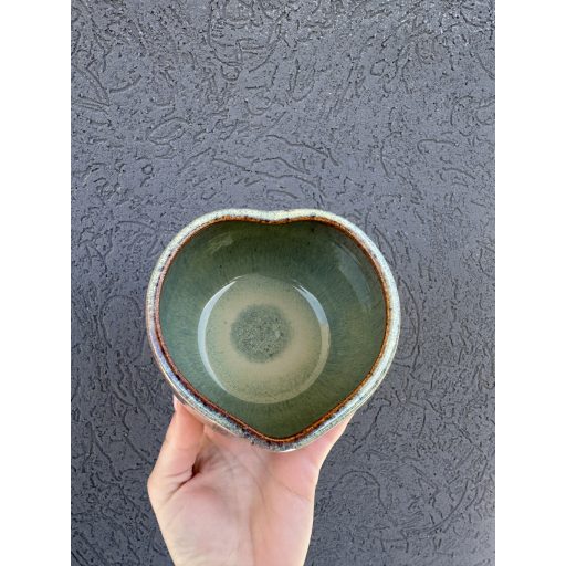 Moss Green Heart Shape Matcha szett