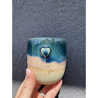 Heart Mug Green